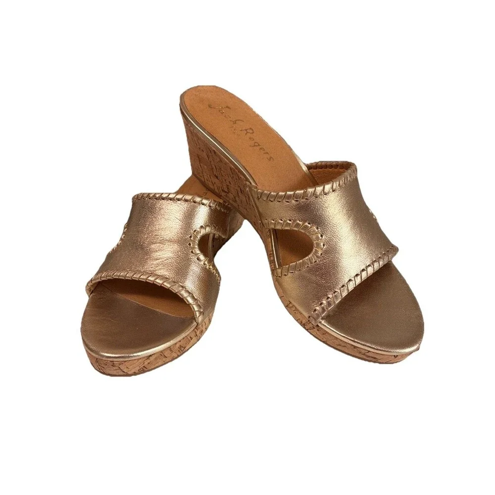 Jack Roger’s Sloane Mid Wedge Sandals Size 9 - Picture 1 of 9
